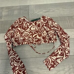 Women’s cropped rash guard